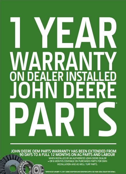 john deere warranty transfer